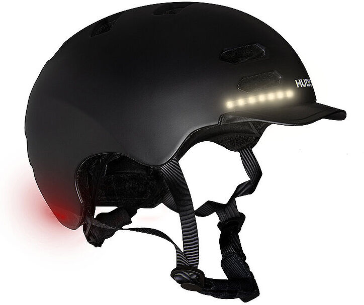 HUDORA Skaterhelm LED, schwarz Größe L