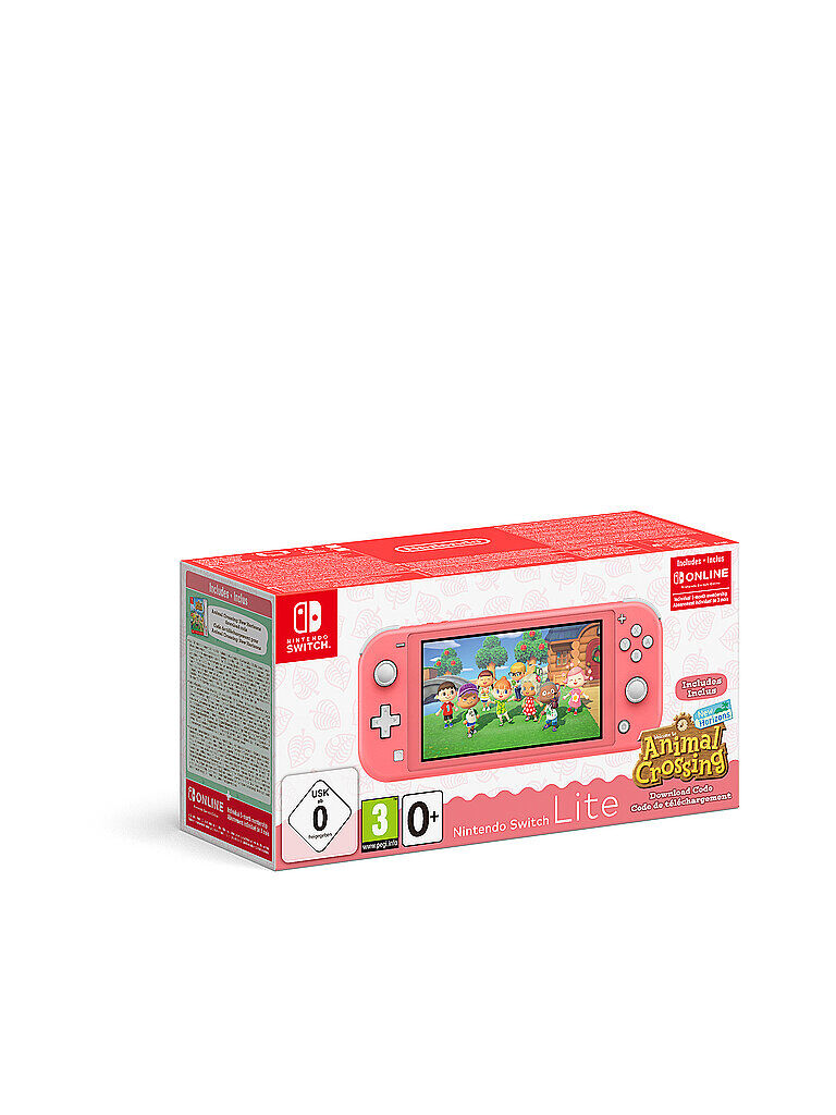 Nintendo SWITCH Lite Koralle & Animal Crossing -New Horizons-Edition