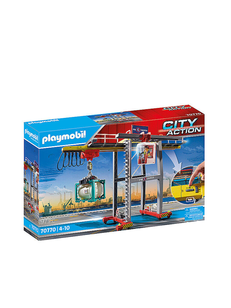Playmobil Cargo - Portalkran mit Containern 70770