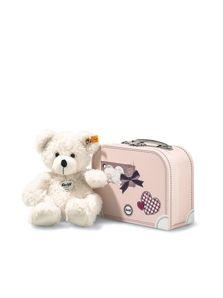 STEIFF Lotte Teddybär im Koffer weiss 28cm