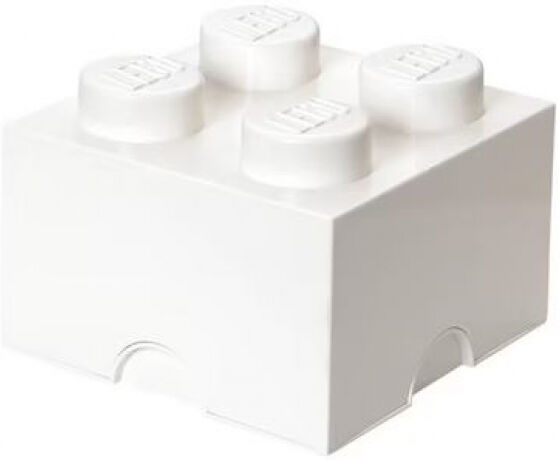 Ricoh Room Copenhagen - LEGO Storage Brick 4 Weiss - Aufbewahrungsbox