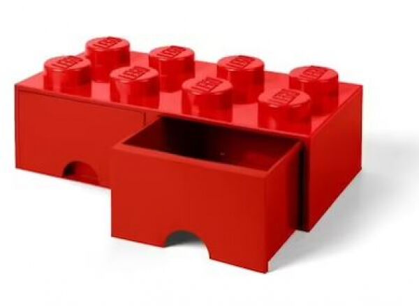 Ricoh Room Copenhagen - LEGO Brick Drawer 8 rot - Aufbewahrungsbox