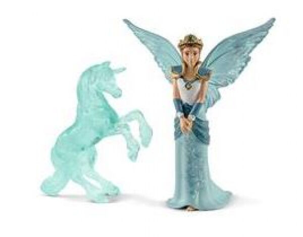 Schleich Bayala MOVIE Eyela mit Einhorn Eisskulptur - Spielfigur