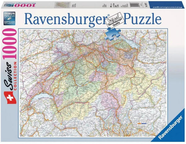 Ravensburger - Swiss Collection: Schweizerkarte - Puzzle [1000 Teile]