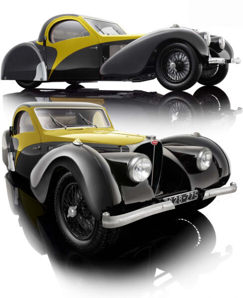 Bauer - Bugatti Atalante 1937 Type 57SC 1:12 gelb