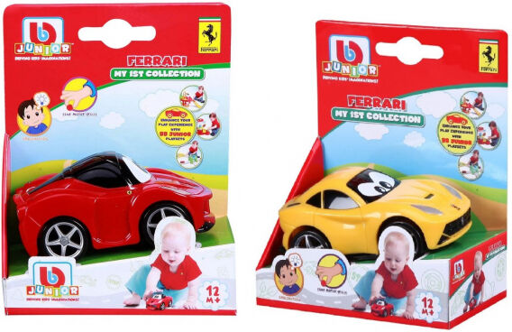 BBURAGO BB Junior - Ferrari im Blister rot & gelb 9cm