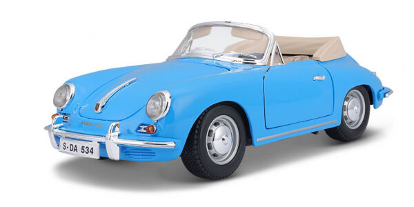 Bburago - Porsche 356B Cabriolet 1961 blau 1/18