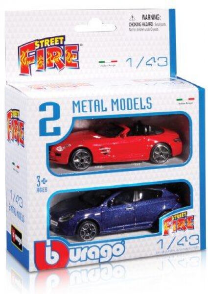 Bburago - Burago Street Fire 2er Packung 1/43 assortiert