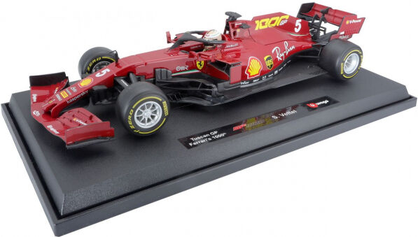 Bburago - Ferrari Formel 1 2020 S. Vettel 1000th GP 1/18