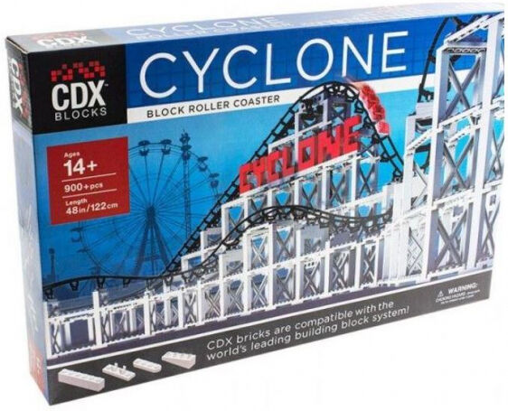 Divers CDX Blocks - Cyclone Brick Roller Coaster mit Motor - Konstruktionsspielzeug