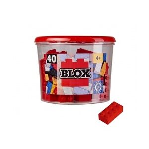 SIMBA Blox - 40 8er Bausteine rot - kompatibel mit bekannten Spielsteinen