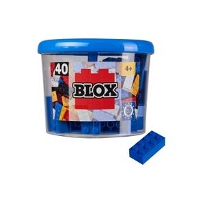 SIMBA Blox - 40 8er Bausteine blau - kompatibel mit bekannten Spielsteinen