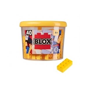 SIMBA Blox - 40 8er Bausteine gelb - kompatibel mit bekannten Spielsteinen