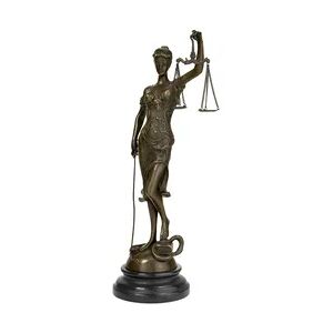 Moritz Bronze Statue Justitia Symbol Figur für Gerechtigkeit Skulptur Kanzlei Richter