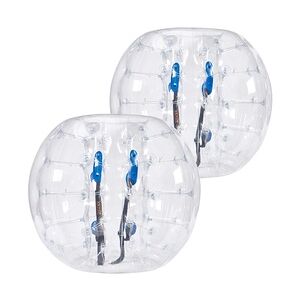 VEVOR aufblasbare Bumper-Bälle im 2er-Pack, 1,2 m Körper-Sumo-Zorb-Bälle für Teenager und Erwachsene, 0,8 mm dicke PVC-Menschenhamster-Blasenbälle für Team-Gaming-Spiele im Freien, Bumper-Bopper-Spiel