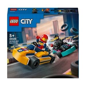 Lego Go-Karts mit Rennfahrern