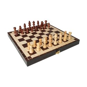 VEVOR Magnetisches Schachspiel aus Holz, 29 x 29 cm Schachspielset, Klappbare Schachbrettspiele mit Schachfiguren, Schachset Faltbar, Set für Party Familie Aktivitäten, Reiseschach, Kinder