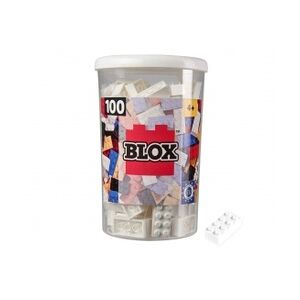 SIMBA Blox - 100 8er Bausteine weiß - kompatibel mit bekannten Spielsteinen