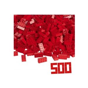 SIMBA Blox - 500 8er Bausteine rot - kompatibel mit bekannten Spielsteinen