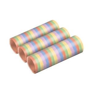 3 Luftschlangen Pastell Regenbogen Farben