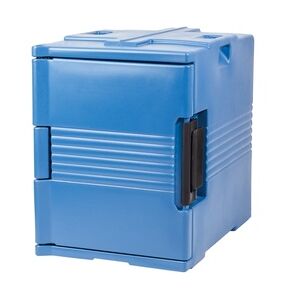 Thermobehälter Frontlader ES12, blau, 12 Paar Auflageschienen, BASICLINE ETERNASOLID®