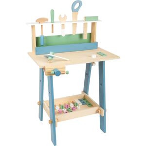 Small Foot Werkbank Nordic 11375 pastell   Holzwerkbank   ab 3 Jahre   Spielwerkzeug   Kleinkind   5 verschiedene Werkzeuge   skandinavisches Design