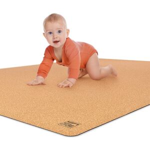 Famifidus Krabbelmatte Baby Schadstofffrei - Kinder Spielmatte Aus Kork & - Akzeptabel 80 x 80 cm