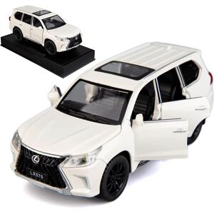 Fourall- Model Cars Lexus 570 Offroad-Luxus-Suv-Modellauto Im Maßstab 1:22, Großes Spielzeugauto Zum Zurückziehen Aus Zinklegierung Mit Sound Und Licht Für Kinder, Jungen Und Mädchen Als Geschenk