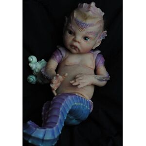 Bzdoll Reborn Bzdoll 50 Cm 3d Farbe Haut Weiche Silikon Reborn Prinzessin Atlantyss Seepferdchen Baby Puppe Lebensechte 20 Zoll Hippocampus Premium Sammlerstücke