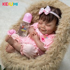 Keiumi Reborn Baby Mädchen 20 Zoll Viele Zubehör Bebe Reborn Puppe Sammlung Spielzeug Für Kinder Geburtstag Geschenk Playmate