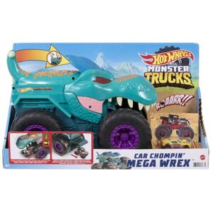 Mattel Hot Wheels - Monster Trucks Autofressender Mega-Wrex Inkl. 1 Spielzeugauto