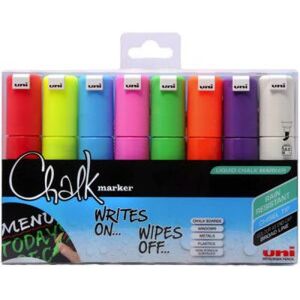 FABER-CASTELL 186408 Marker UNI CHALK MARKER PWE-8K 8er Etui