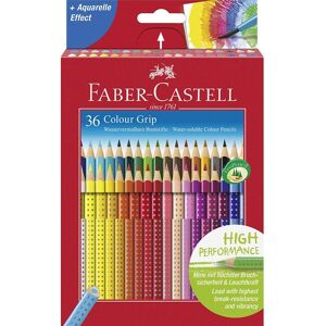 FABER-CASTELL 112442 Buntstift Colour Grip 36er Kartonetui