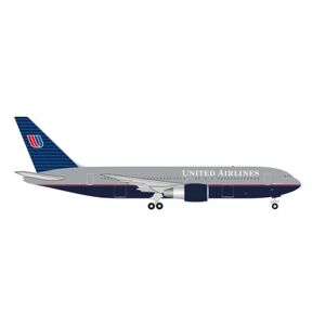 HERPA 536738 1:500 United Airlines Boeing 767-200, “Battleship” livery - N603UA