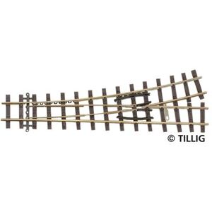 TILLIG 85638 H0e Weiche links H0e 18°, Länge 128 mm