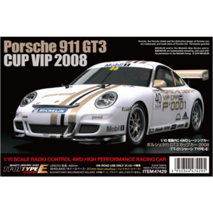 TAMIYA 300047429 1:10 RC Porsche 911 GT3 Cup08 (TT-01E)