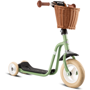 PUKY 5098 R 1 CLASSIC Scooter mit EVA-Bereifung und Lenkerkorb retro green