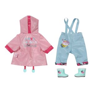 Zapf Creation Baby Born Puppen Outfit Deluxe Regen Set 43cm hellblau   rosa