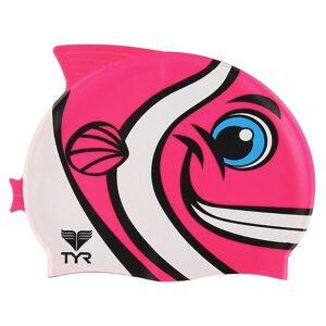 TYR Badekappe - Kids - CharacTYR - Happy Fish - Pink - TYR - One Size - Badekappen
