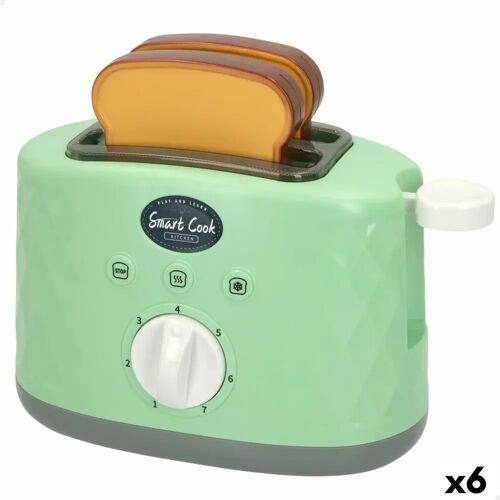 Spielzeug-Toaster Colorbaby Sound 18 x 11,5 x 9,5 cm (6 Stück)