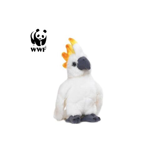 WWF Plüschtier Kakadu Papagei (mit Sound, 14cm) lebensecht Kuscheltier Stofftier