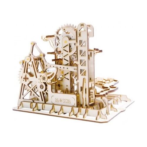 ROBOTIME LG504 ROKR Marble Climber Fortress Marble Run 3D-Holzpuzzle-Set, 233 Teile