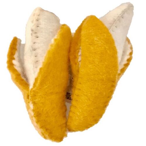 Papoose Spiellebensmittel - 2 St. - Filz - Banane - Papoose - One Size - Spiellebensmittel