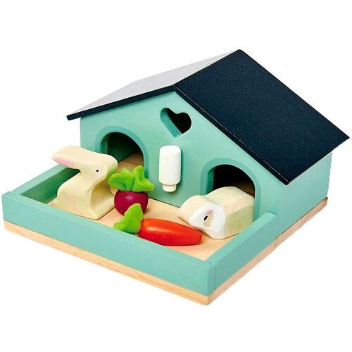 Tender Leaf Holzspielzeug - Haustier-Set - Puppenhaus - Hasen - Tender Leaf - One Size - Spielzeug
