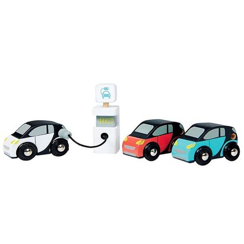 Tender Leaf Holzspielzeug - 3 Autos - Smart Cars - Tender Leaf - One Size - Spielzeug
