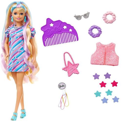 Barbie Puppe - Totally Hair - Sterne - Barbie - One Size - Puppen