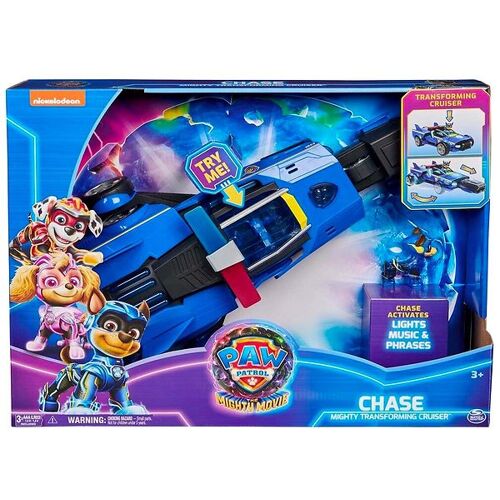 Paw Patrol Spielzeugauto m. Ton/Licht - 40 cm - Film 2 - Chase M - Paw Patrol - One Size - Autos