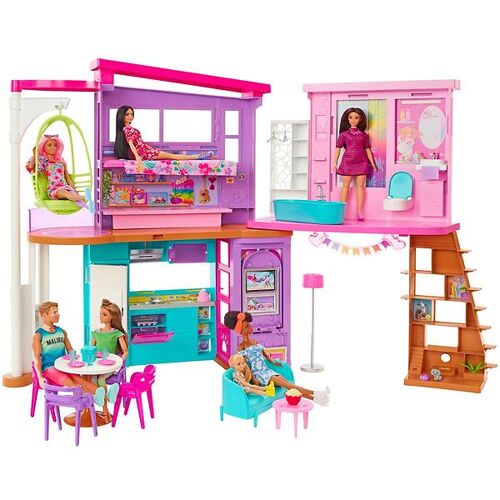 Barbie Puppenhaus - 115 x 60 cm - Ferienhaus - Barbie - One Size - Puppenhauser