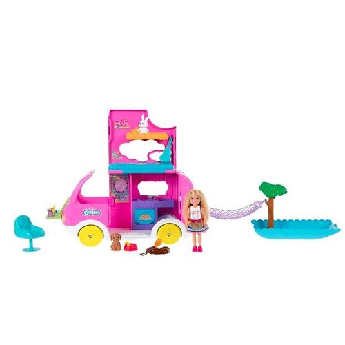 Barbie Wohnmobil - 28 cm - Chelsea - Rosa - Barbie - One Size - Puppenzubehör