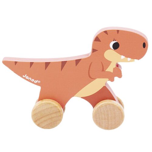 Janod Holzspielzeug - Schieben - Dino T-Rex - Janod - One Size - Spielzeug